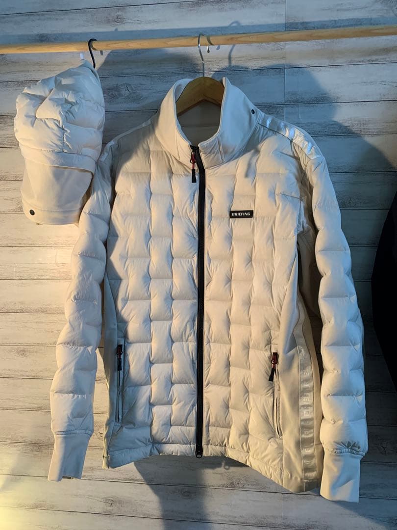 BRIEFING HYBRID DOWN PARKA BEIGE M 美品