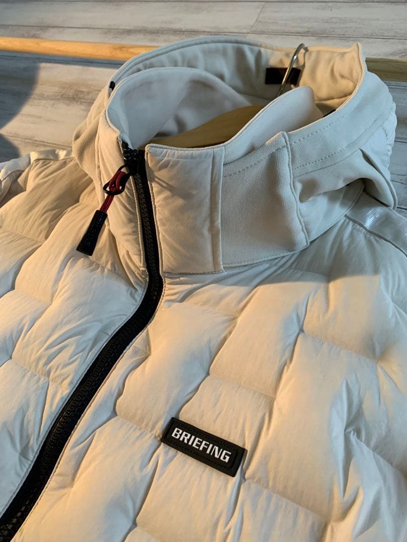 BRIEFING HYBRID DOWN PARKA BEIGE M 美品