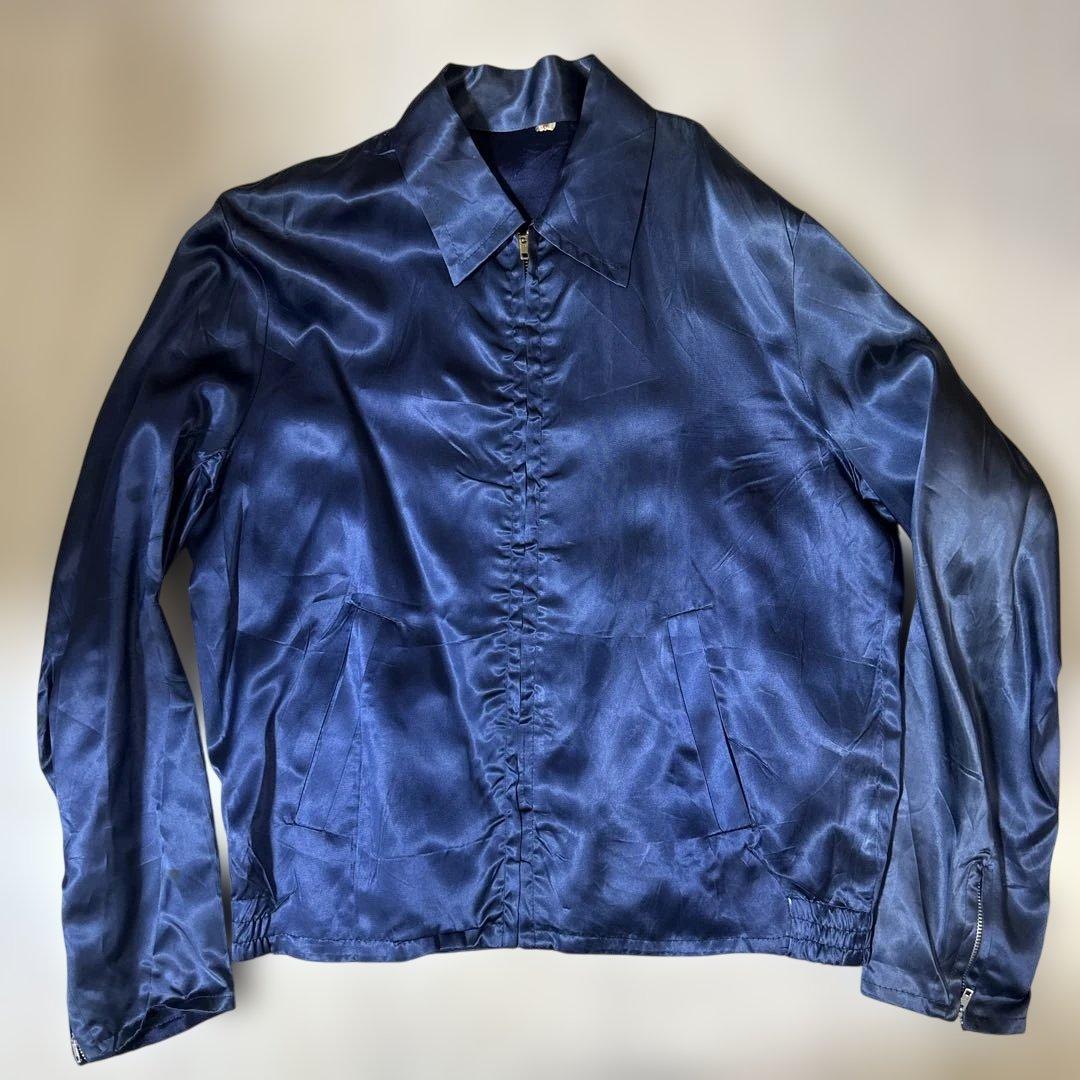 70’s サテン　スーベニア　ジャケット