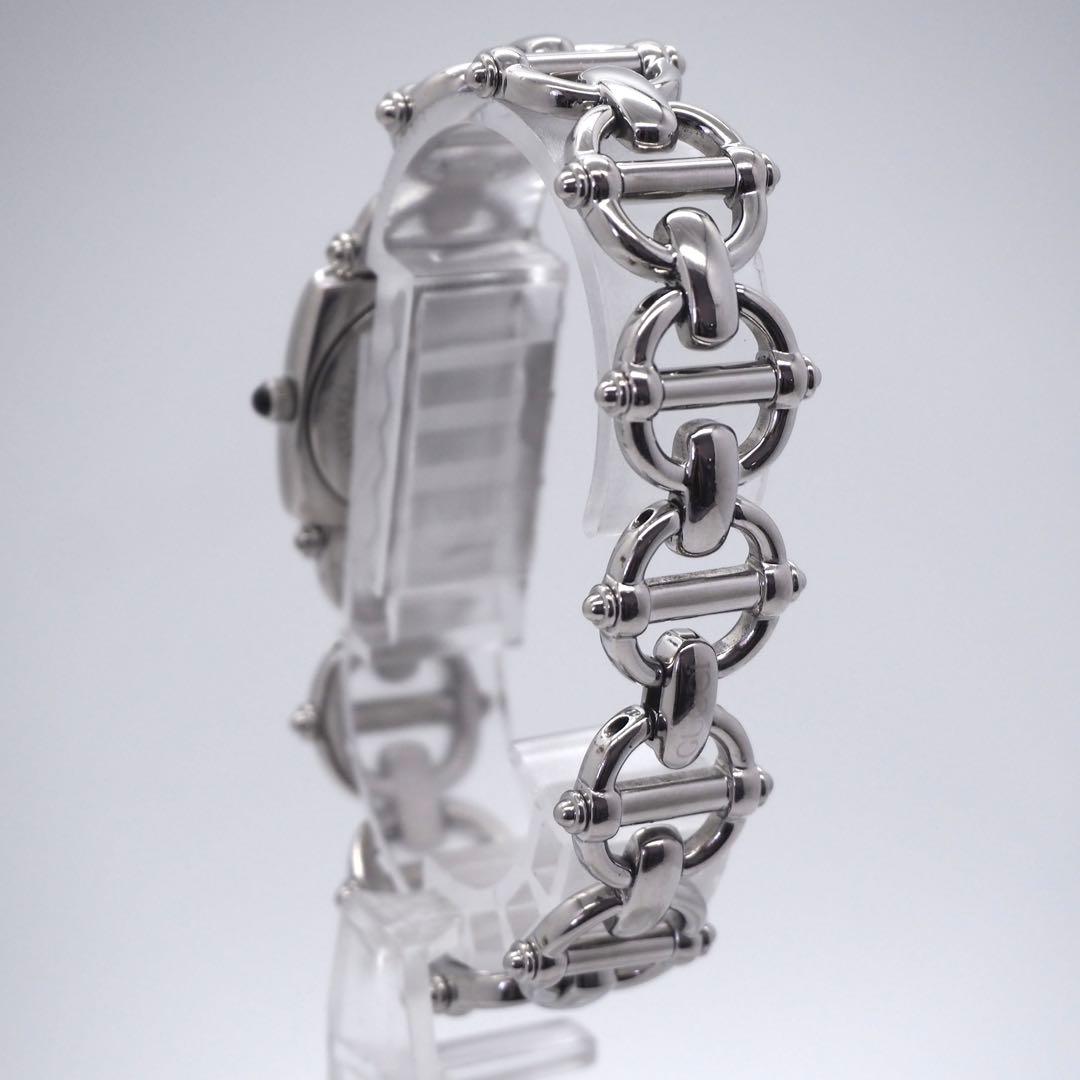 26【美品】GUCCI レディース 時計 シルバー ブラック 6400L