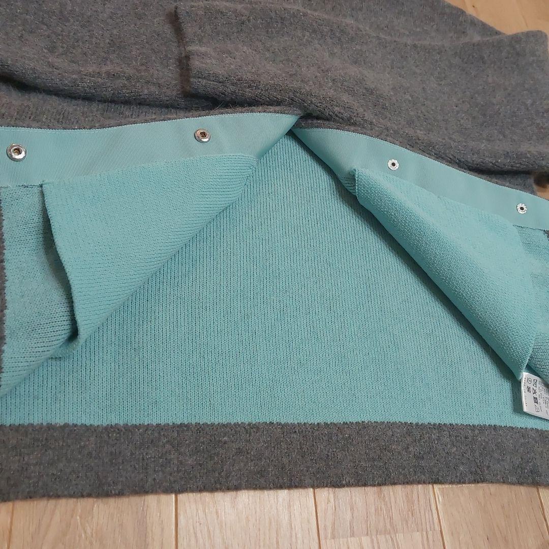 2025AW完売色【B.C STOCK】2層スムース編みニットブルゾン グレー