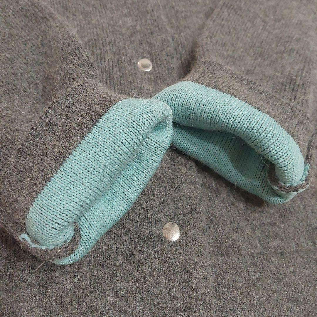 2025AW完売色【B.C STOCK】2層スムース編みニットブルゾン グレー