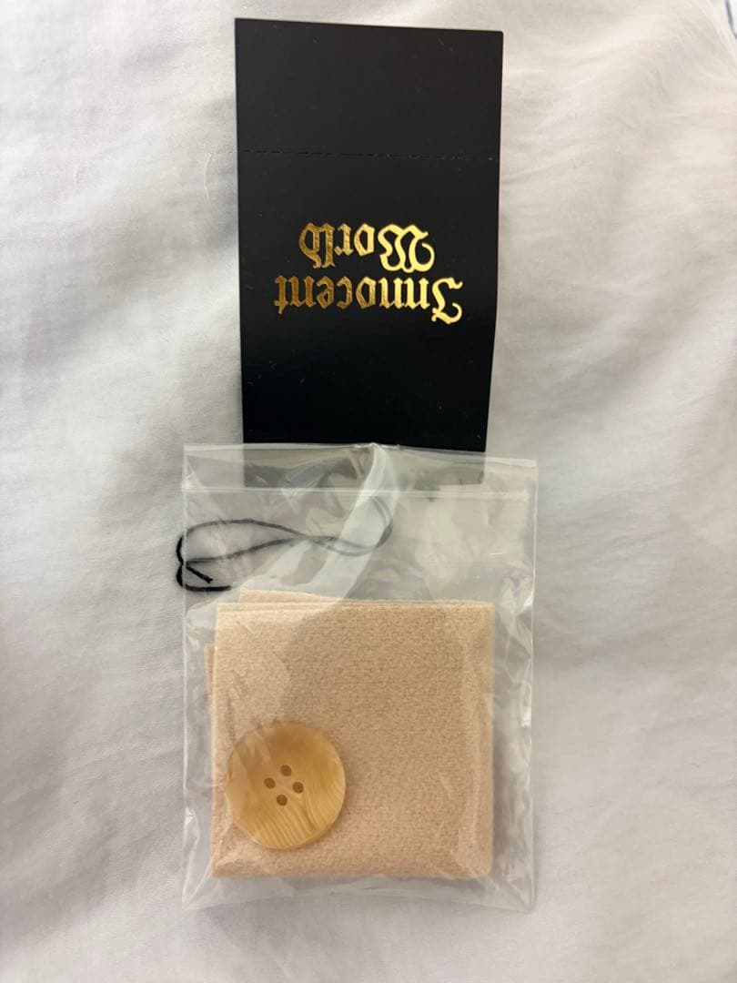 InnocentWorld ブロンシュウールハーフコート　M ミルクティー