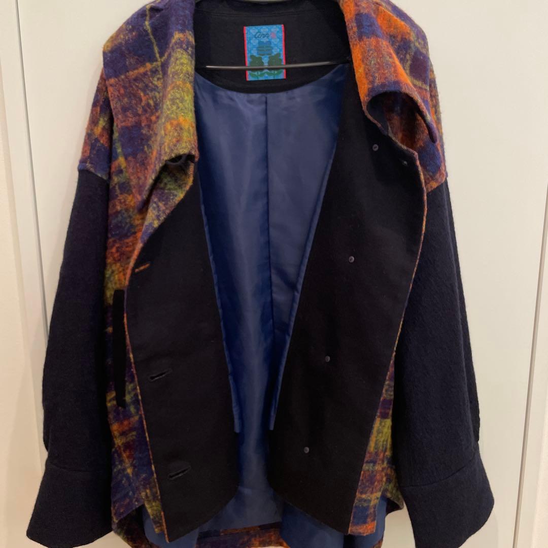 ann,吉　タータンMIXコラボレーション　ジャケット　アン吉