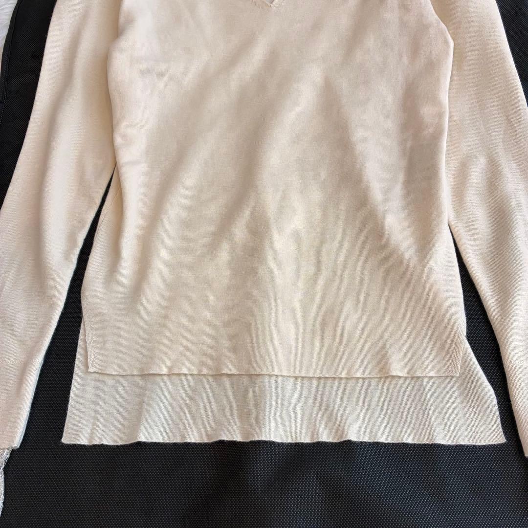 美品♡ フォクシー 袖レースニット カシミヤ シルク　　40 アイボリー