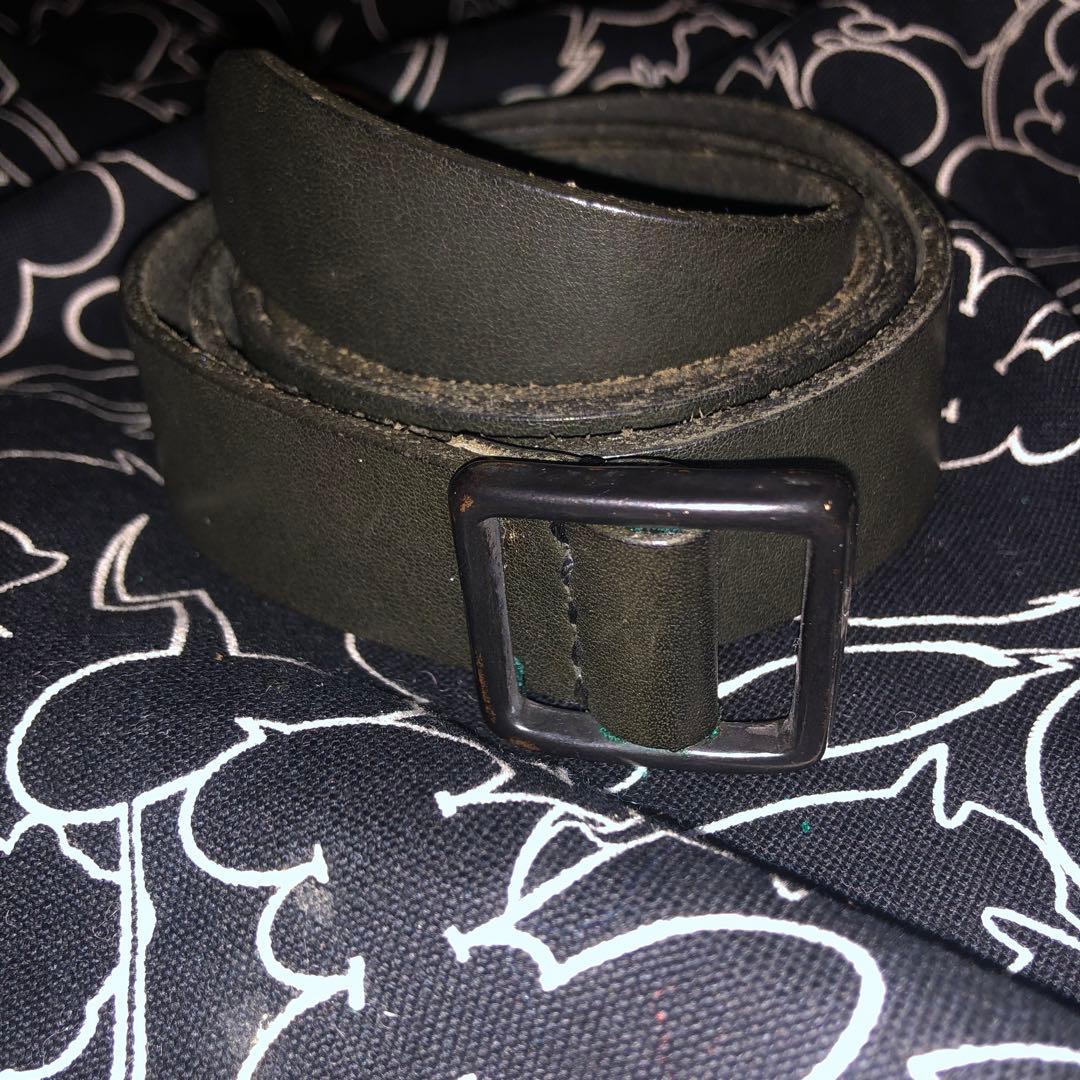 Yohji Yamamoto POUR HOMME レザー　ブラック　ベルト