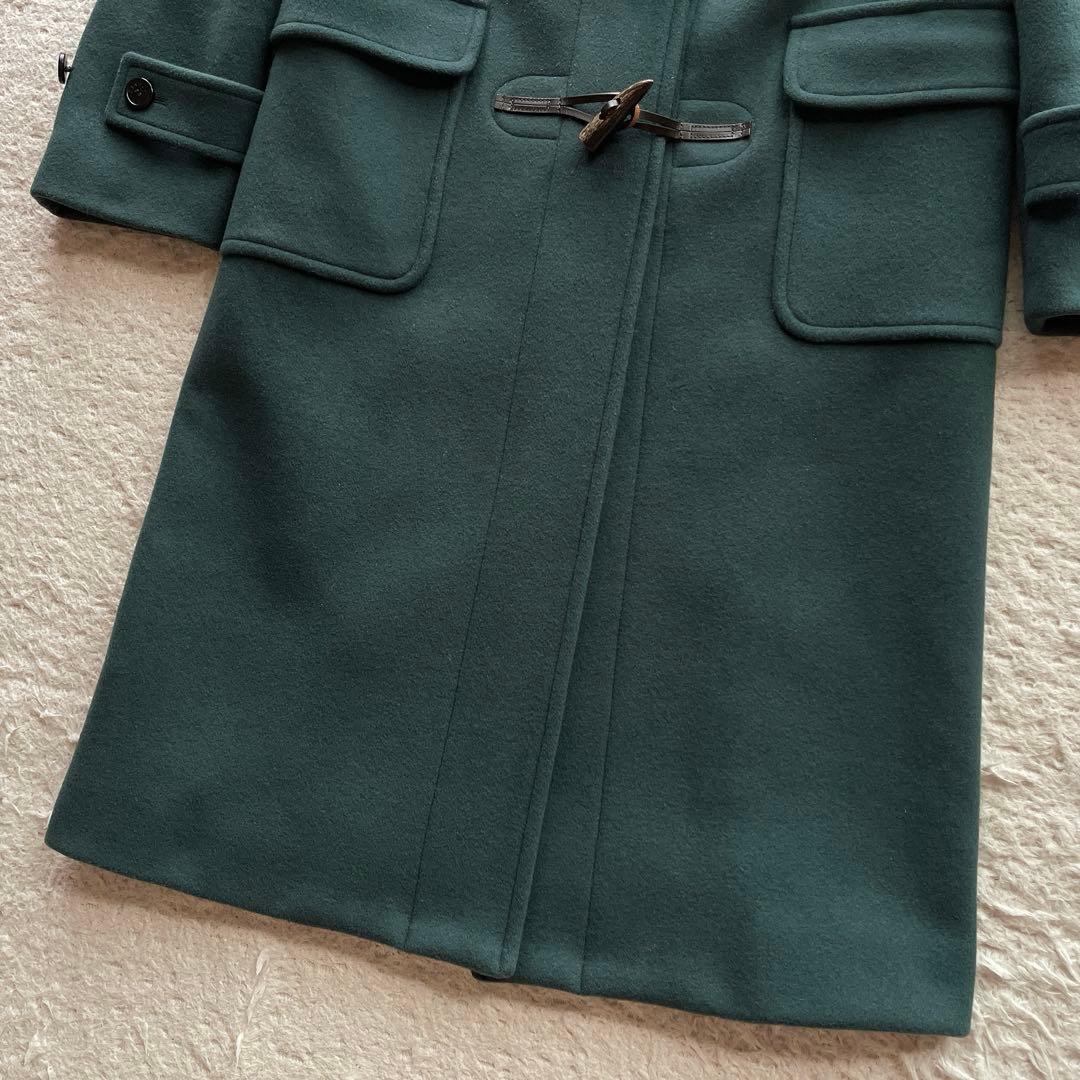 マッキントッシュロンドン ダッフルコート フード ウール 深緑 38