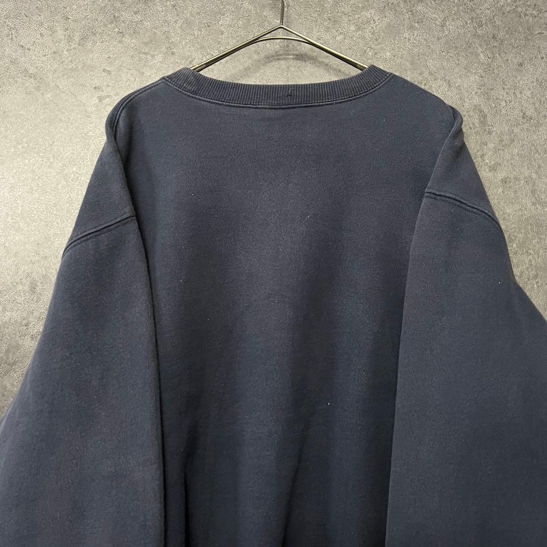 US古着【ルーニー タズマニアンデビル ジップスウェットトレーナー】ネイビー L