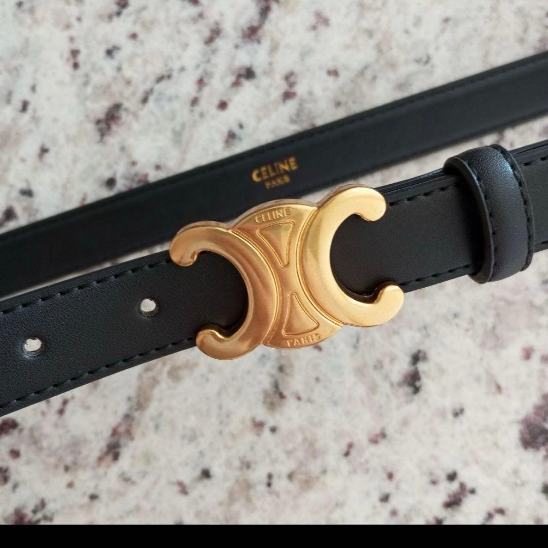 セリーヌ CELINE ベルト ブラック 75 (美品)