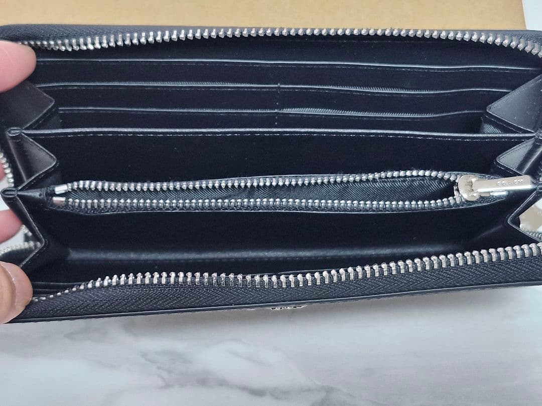 COACH ブラックグレー 長財布