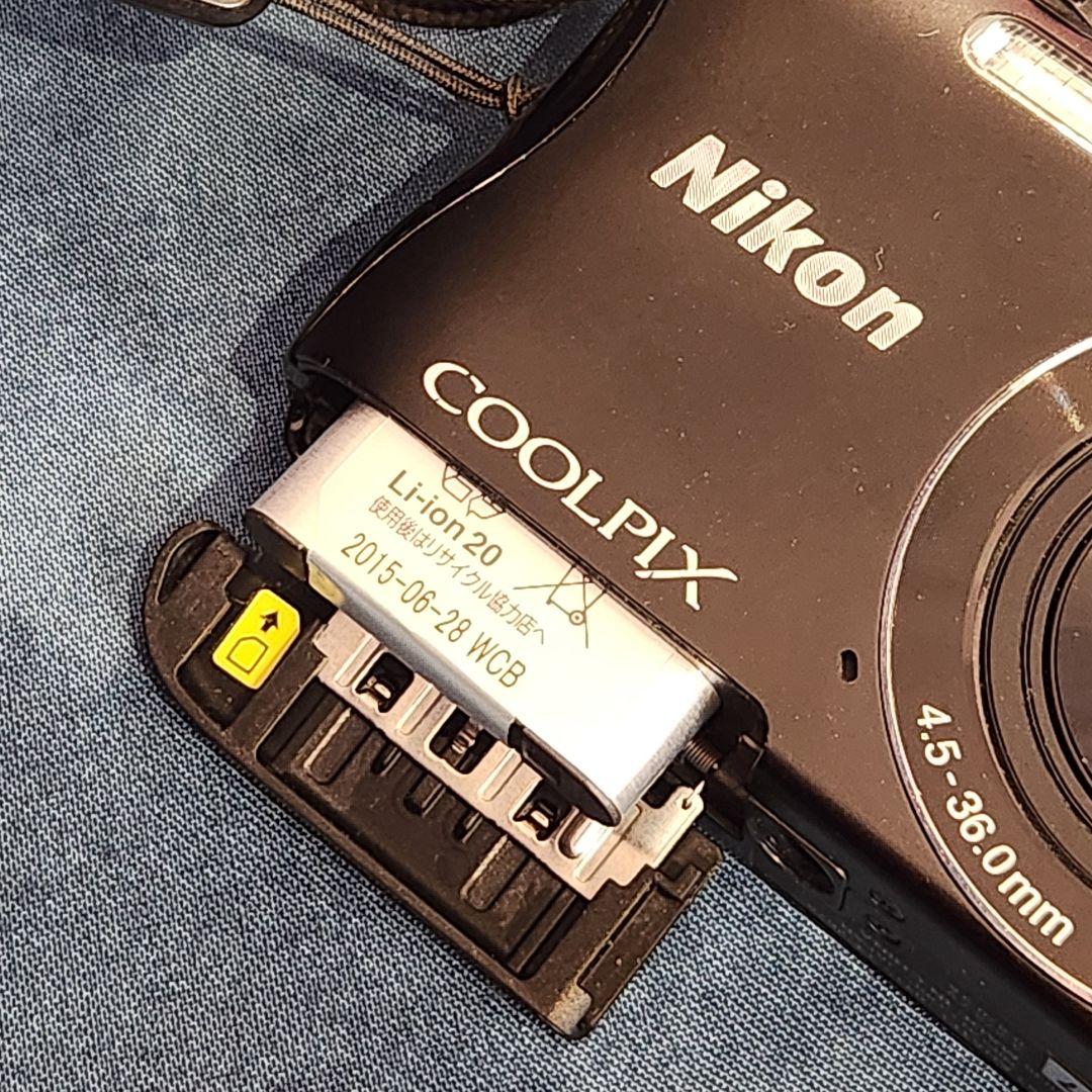 Nikon COOLPIX S3700 8x WIDE デジタルカメラ 動作品