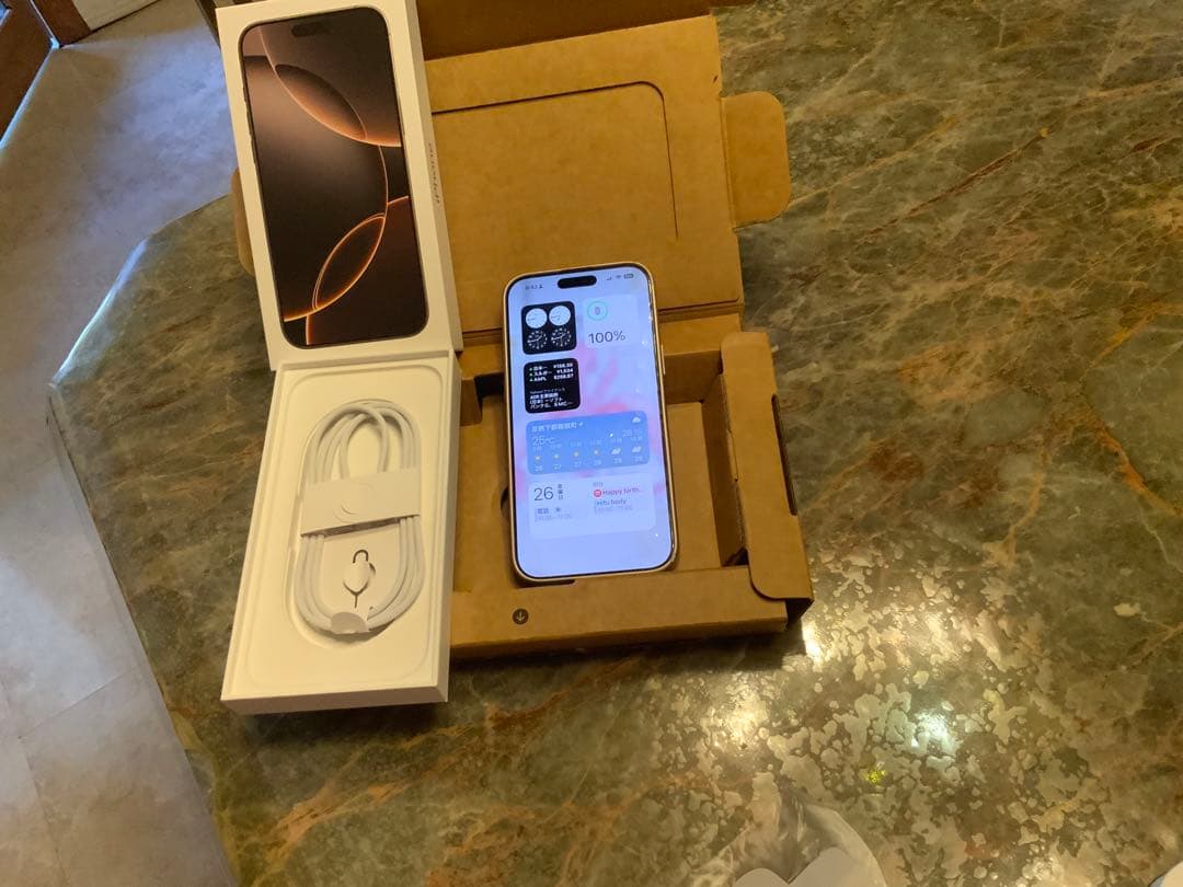 極美品　iPhone16ProMax 256GB 　　　24/12/25 購入