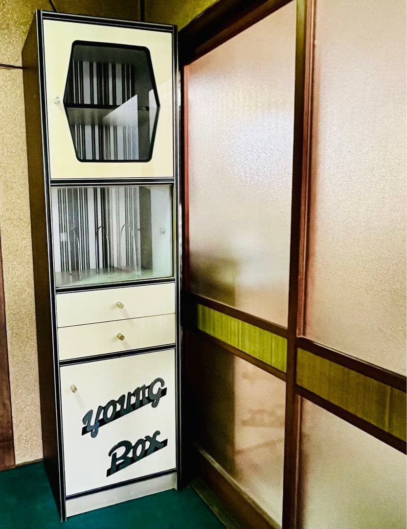 【週末限定価格】昭和レトロポップ 5段 収納 アンティーク ヴィンテージ 家具