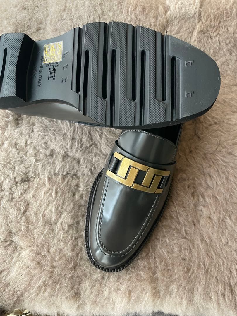 Luca Grossi グレー ローファー新品未使用品