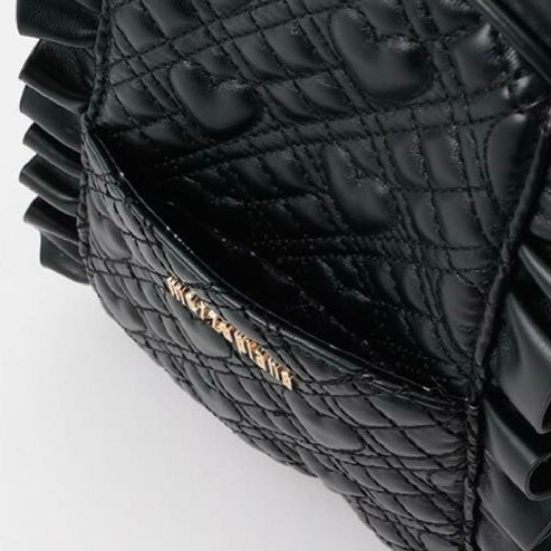 メゾピアノ ハートキルトフリル　ミニリュック