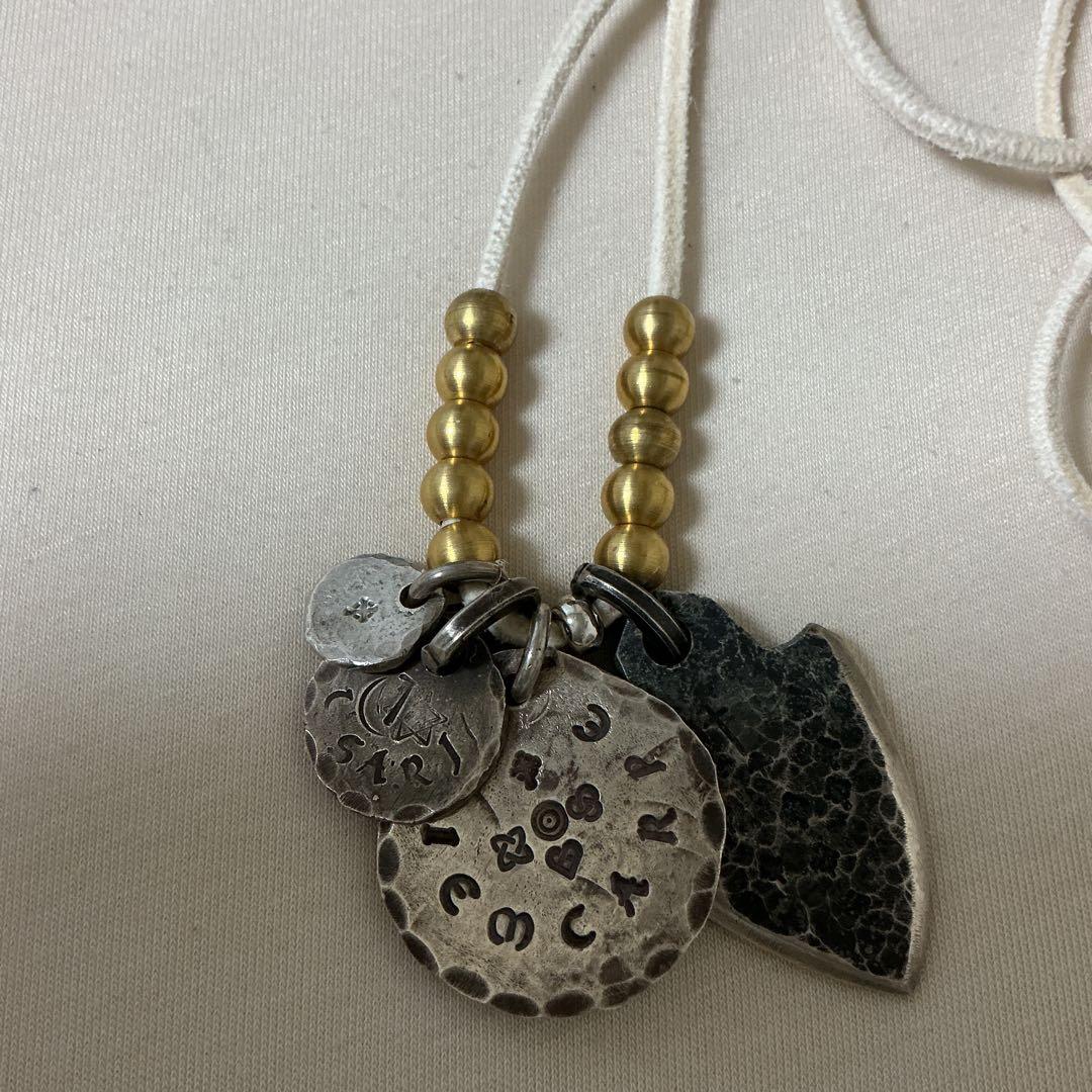 VSA 鎖 KUSARI シルバー925 タタキ　メタル　ネックレス　セット