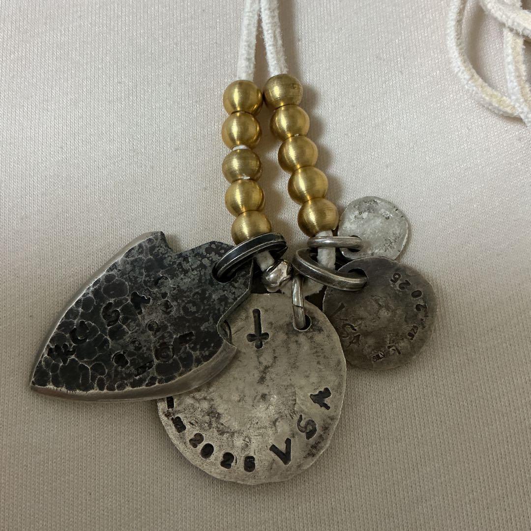 VSA 鎖 KUSARI シルバー925 タタキ　メタル　ネックレス　セット