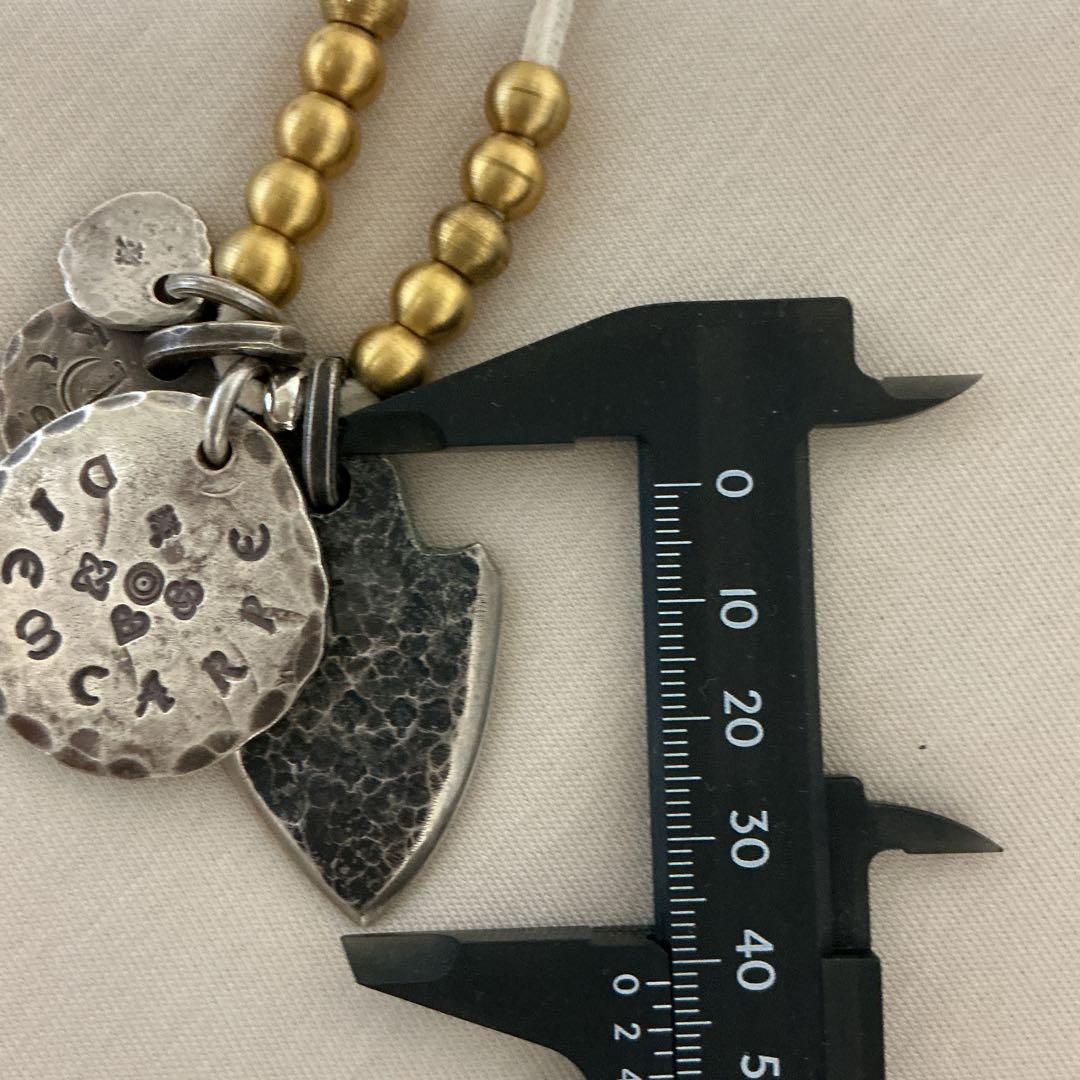 VSA 鎖 KUSARI シルバー925 タタキ　メタル　ネックレス　セット