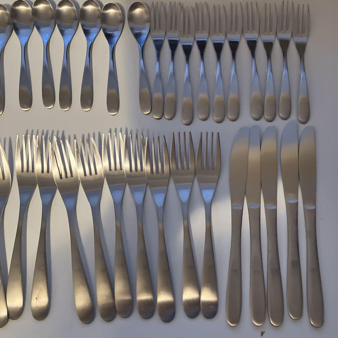 燕45 ナイフ5 フォーク大・スプーン小・フォーク小・レスト各10