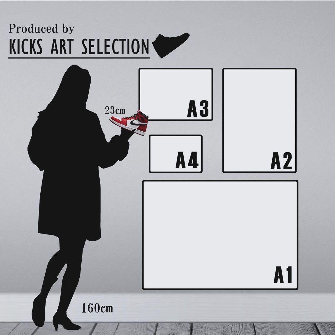 エアジョーダン1 オフホワイト kyneバックサイドワークス/スニーカーポスター