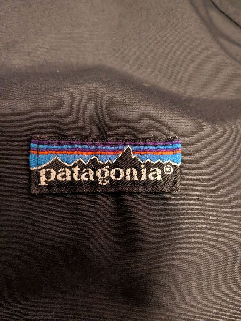 patagonia 80s　シェルドシンチラ　黒　バーガンディ