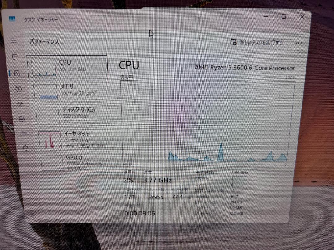 【まとめ売り】メモリ計16GB Ryzen5 3600 B550 虎徹MarkⅡ