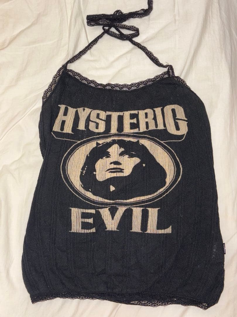 ヒステリックグラマー キャミソール EVIL ガール ホルターネック