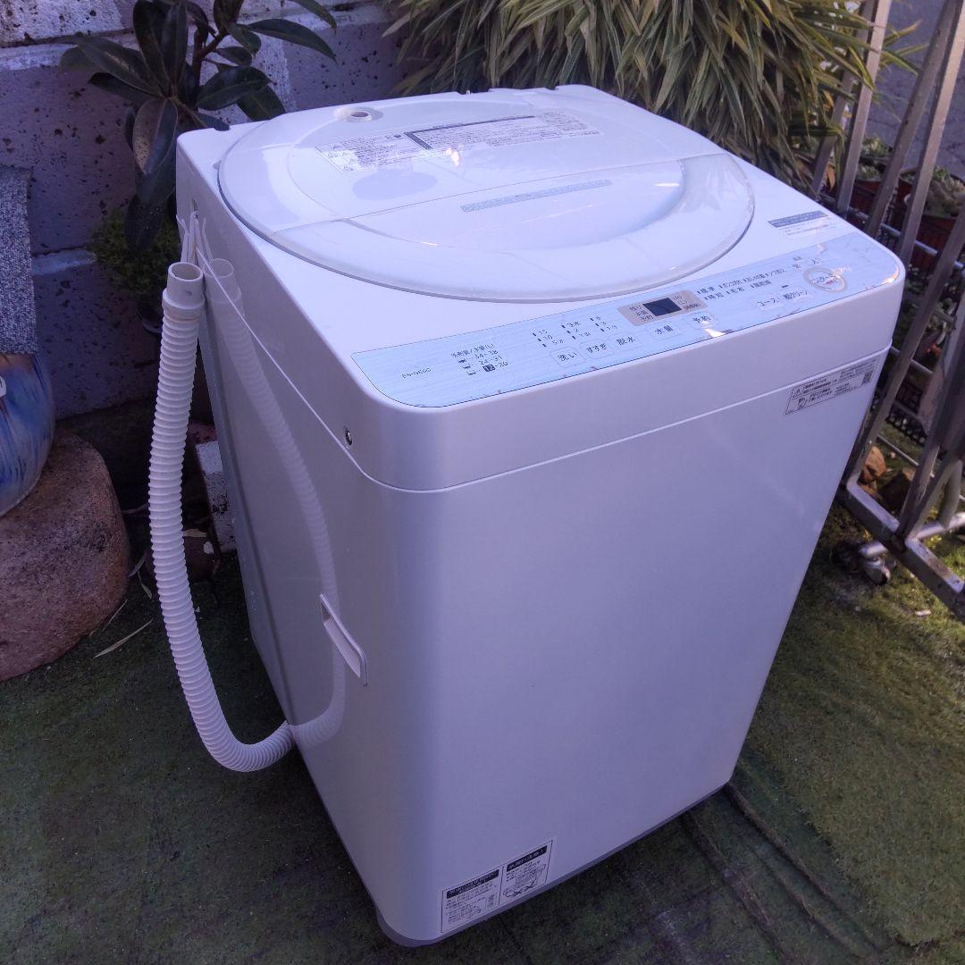 SHARP 洗濯機 2019年製 6kg ES-GE6C-W