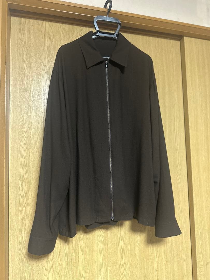 トップス 25FW RAYON TWILL FRONT ZIP SHIRT
