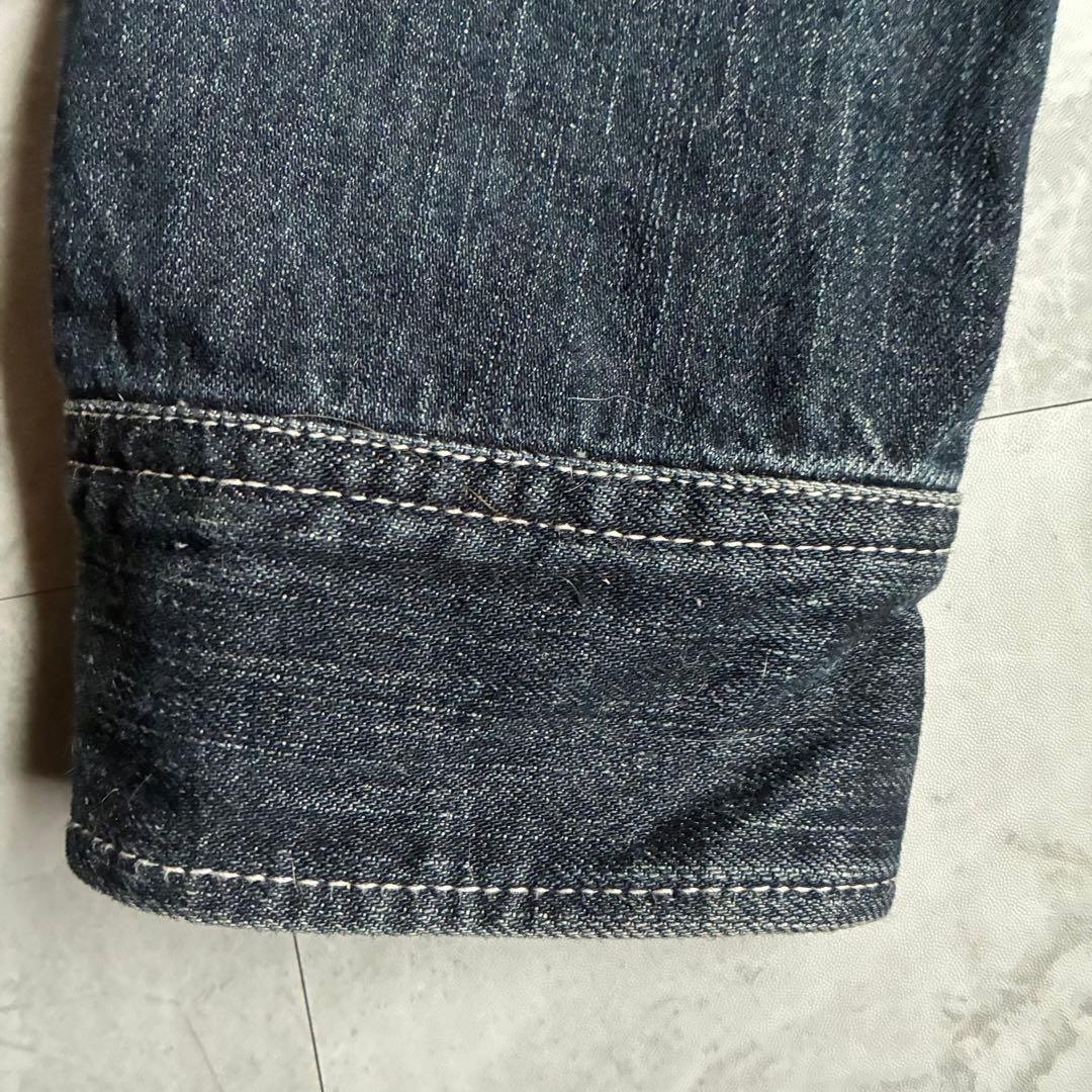 VANSON フライングエンブレム 刺繍 ダークデニム オールインワン バイカー