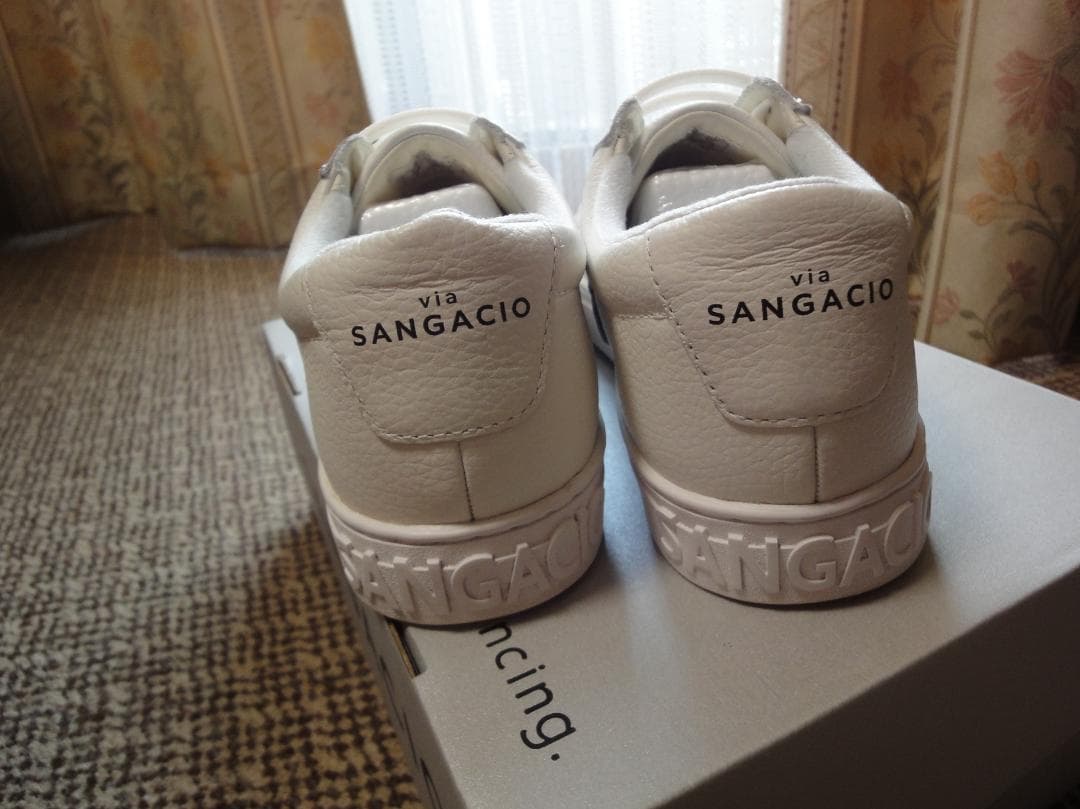 SANGACIO ホワイト スニーカー US 9.5