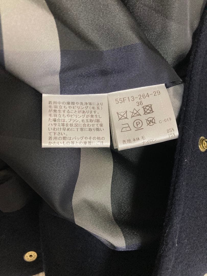 【美品】ブルーレーベルクレストブリッジ スペリオルダブルビーバーブルゾン 36