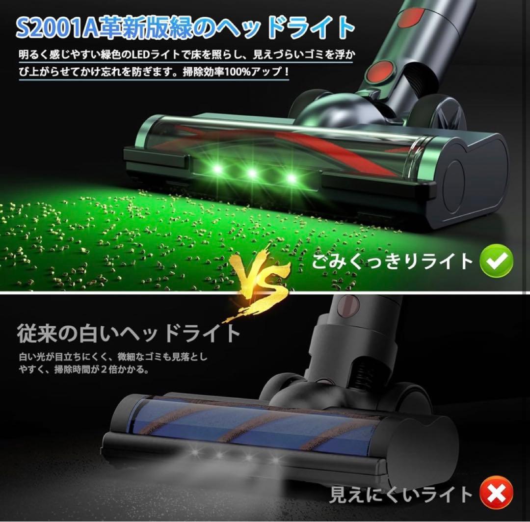 ❣️最新型❣️掃除機 コードレス　業界初LEDライト　コードレス掃除機 サイクロン式
