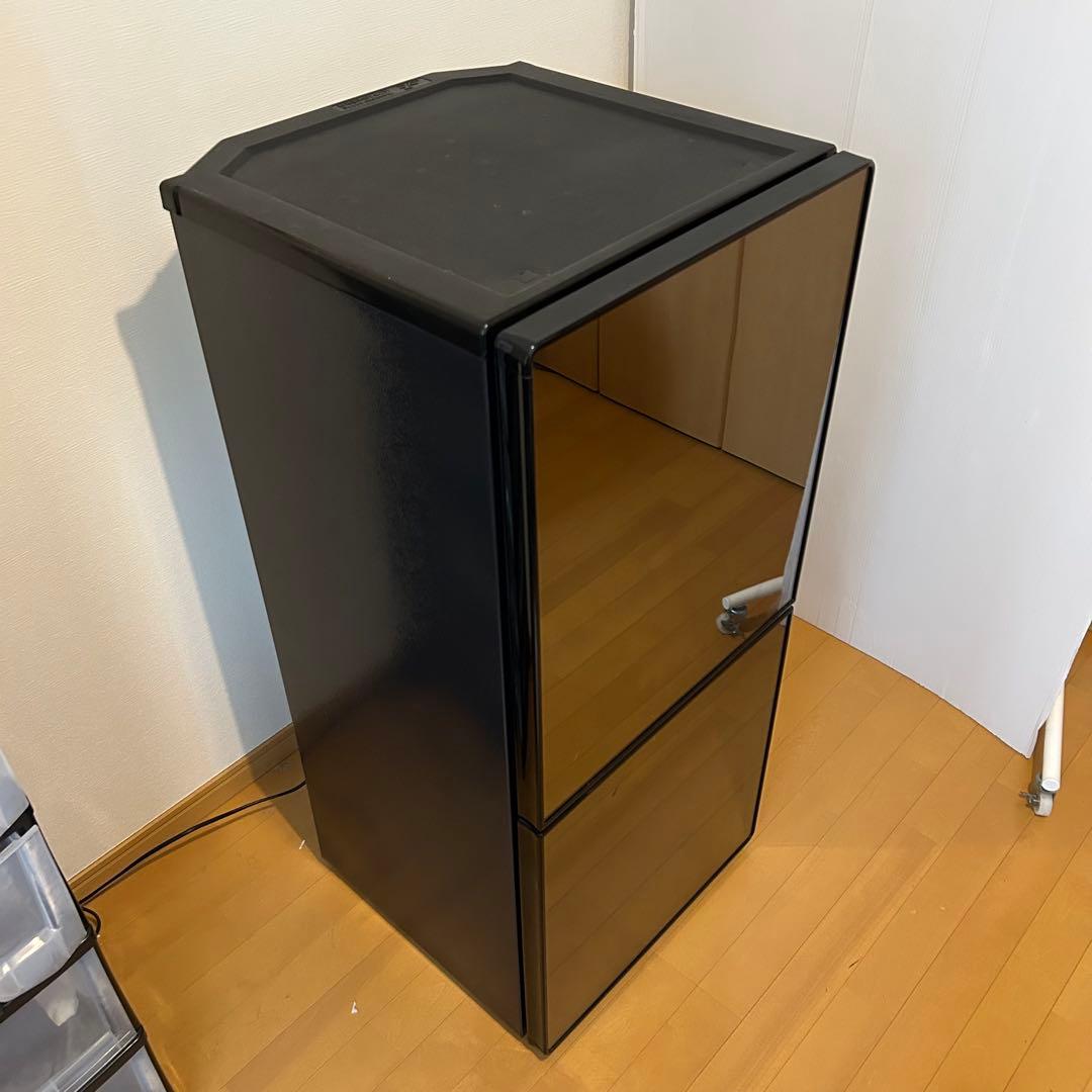 ブラック 2ドア冷蔵庫　ツインバードHR-EJ11型　2020年製