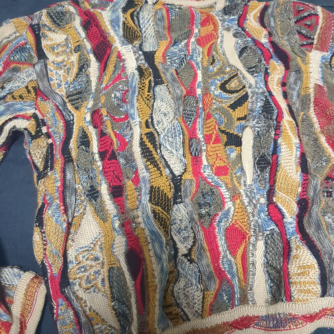 COOGI元ネタ CORSINI Italia カラフルニットセーター 総柄