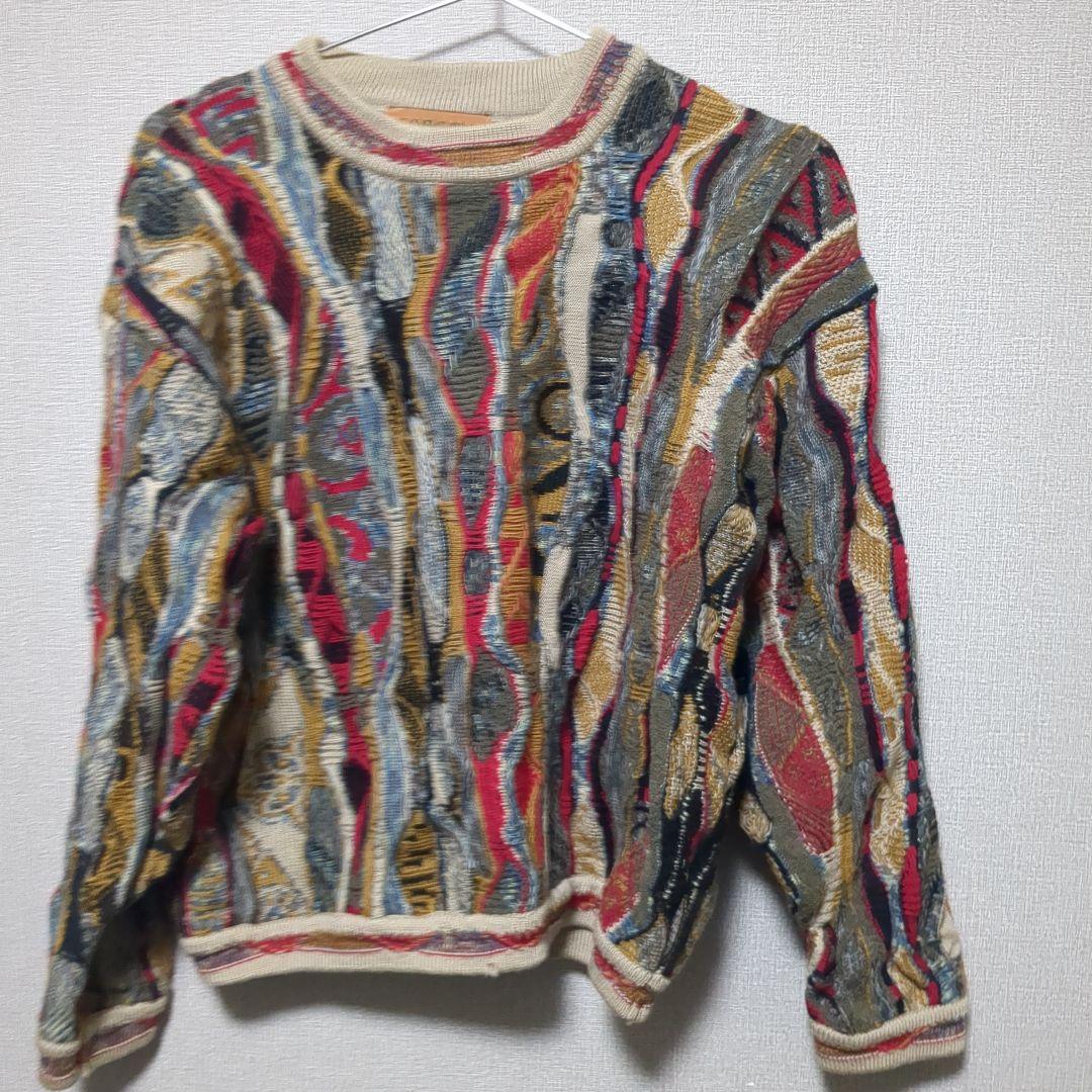 COOGI元ネタ CORSINI Italia カラフルニットセーター 総柄