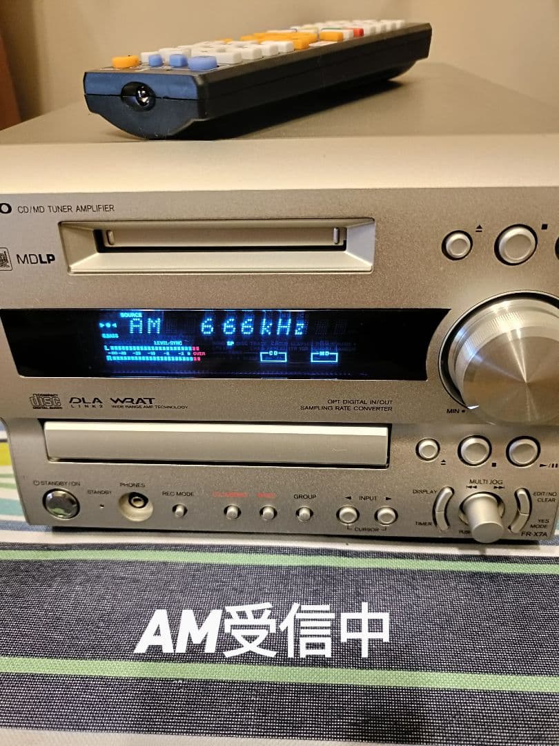 ONKYO FR-X7A CD,MD,FM/AM 整備済完動品　リモコン付