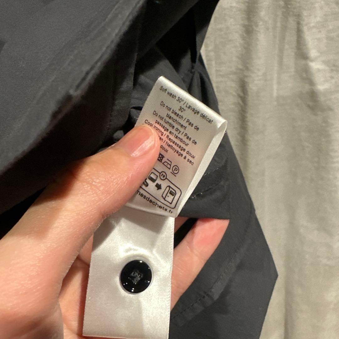 ルメール　コンバーチブルシャツ　グレー