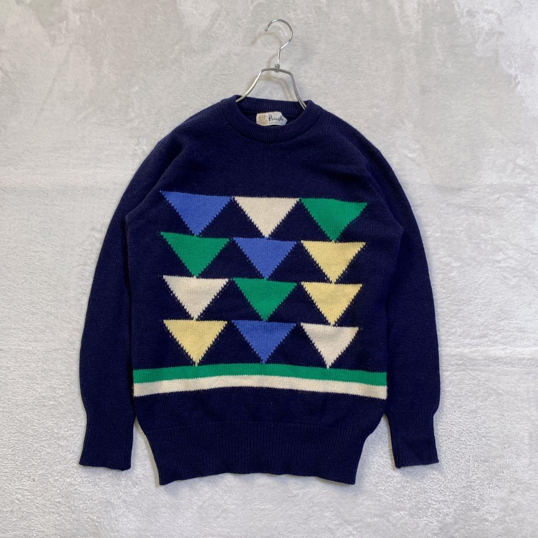 希少 スコットランド製 Pringle プリングル アーガイル ニットセーター