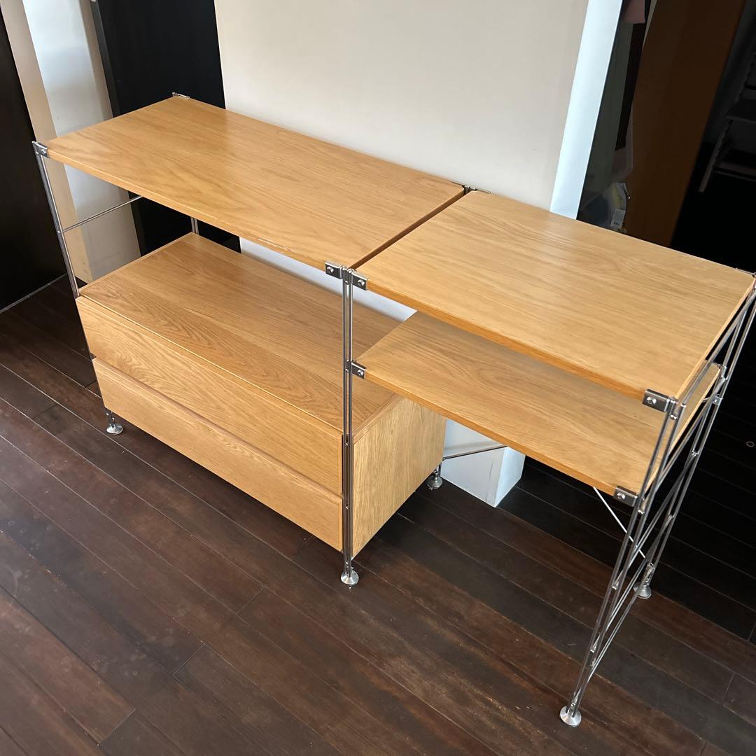 無印良品　引き出し付きステンレスユニットシェルフ