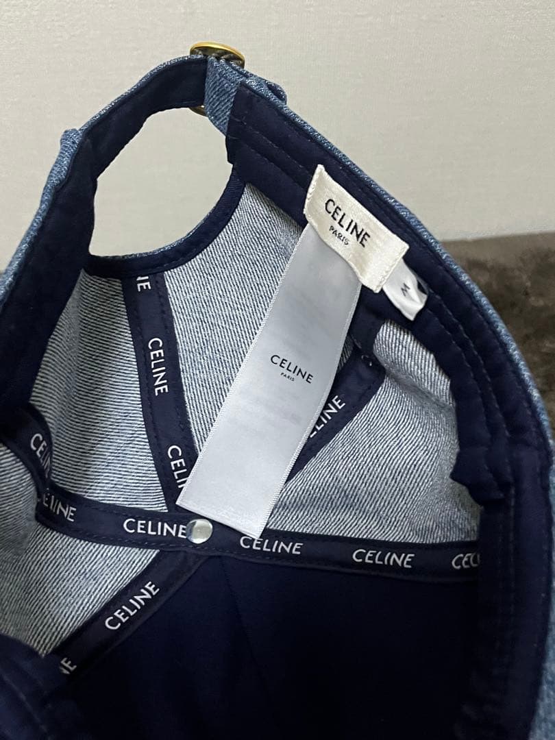 CELINE トリオンフ ベースボールキャップ / ユニオンウォッシュ デニム