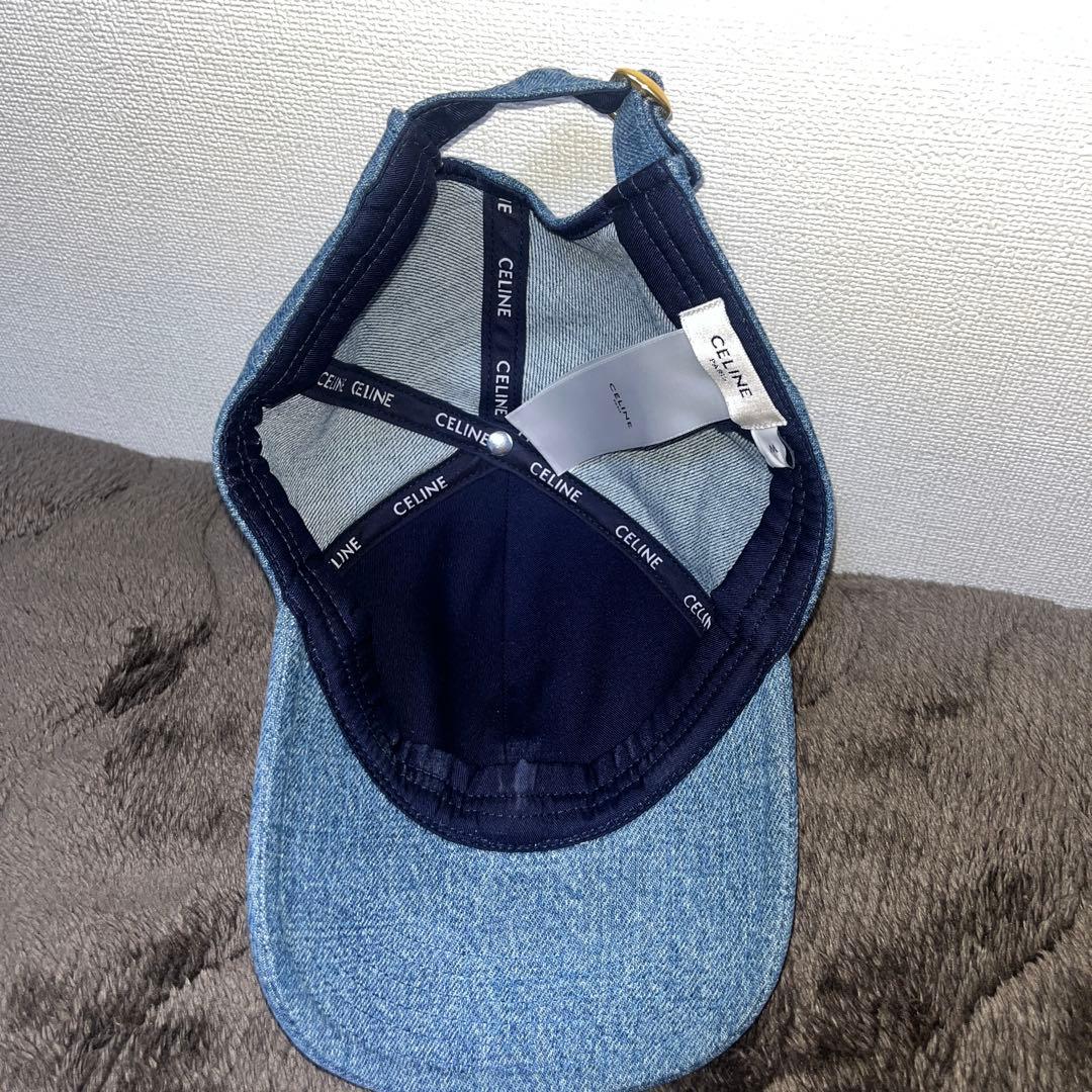 CELINE トリオンフ ベースボールキャップ / ユニオンウォッシュ デニム
