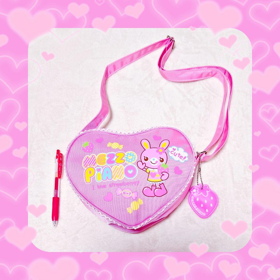 ❤メゾピアノ❤ミミポポ✨みみぽぽ♡ハート♡バック✨平成レトロ✨ショルダー❤