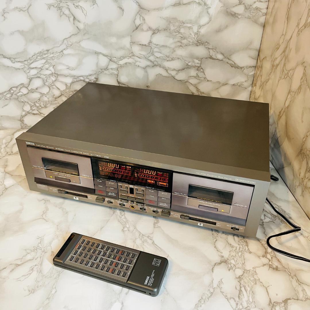 YAMAHA ツインリバースカセットデッキ KX-T900 チタンカラー