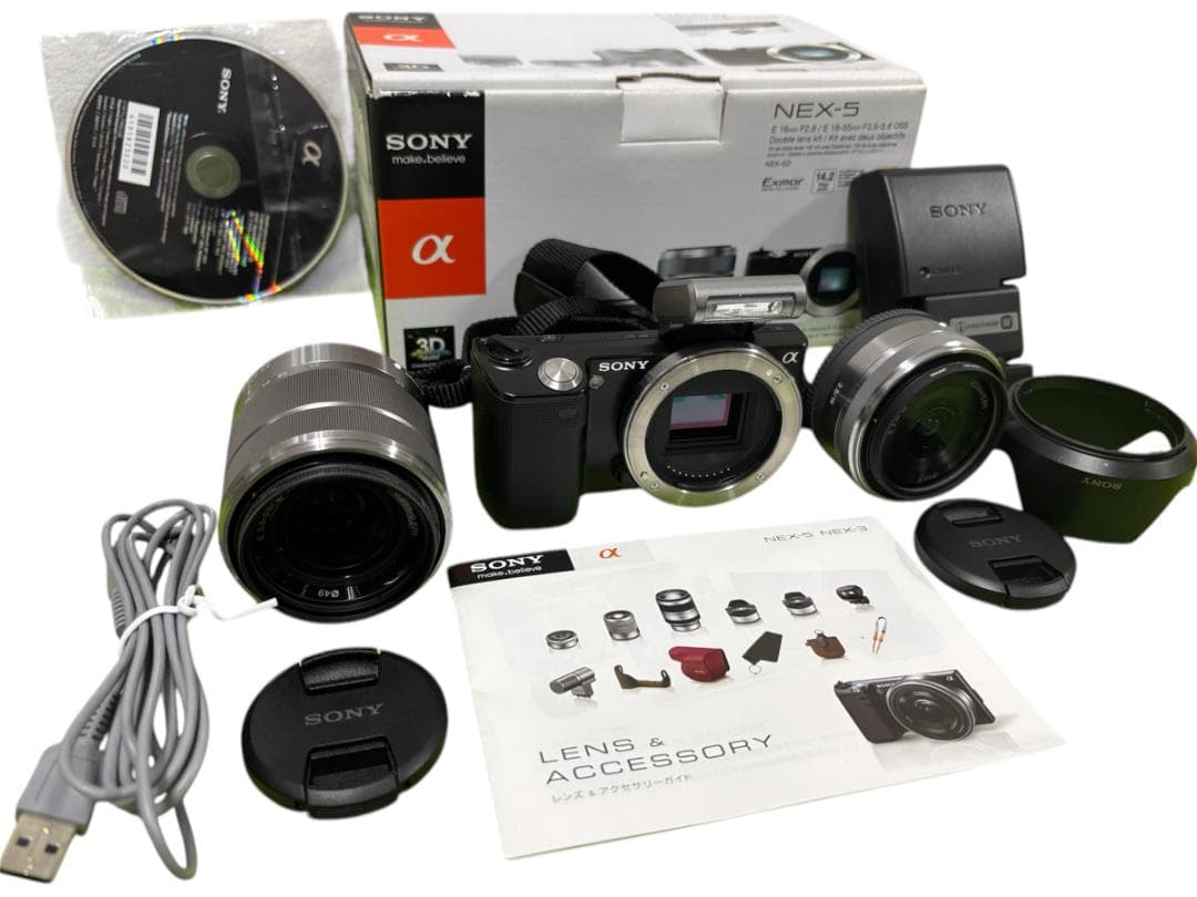 デジタルカメラ SONY NEX-5 E16mmF2.8/E 18-55mm F3.5-5.6