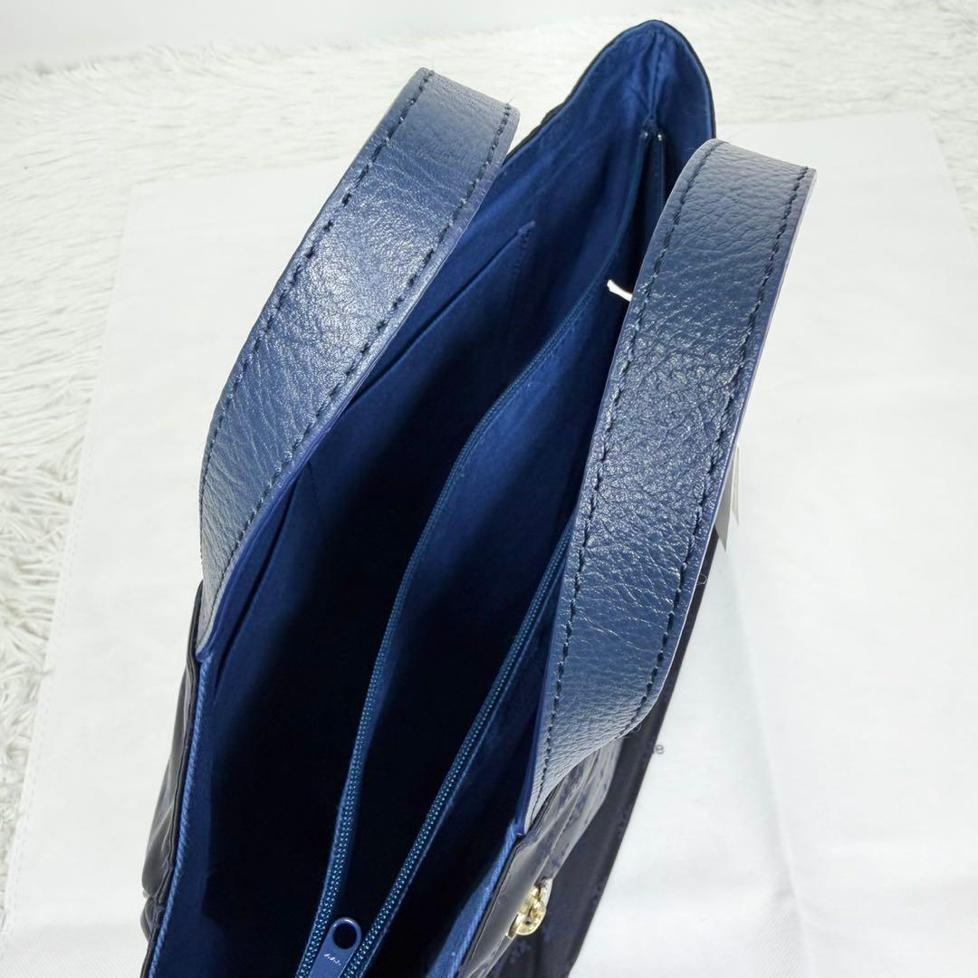 TOWA☆　極美品　russet ラシット　バッグ　ブラック×ネイビー