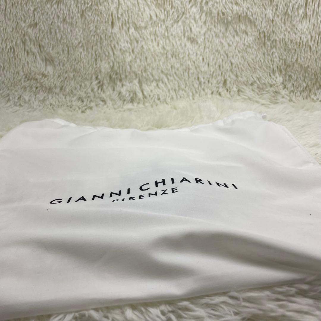 【美品】ジャンニキャリーニ アリファ 2way シボ革 グレージュ