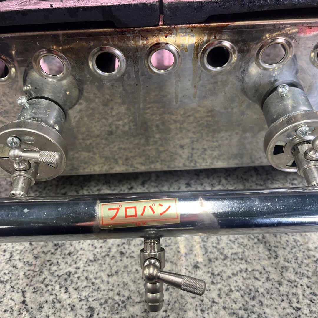 IKK プロパン たこ焼き器 28穴×2連 LPガス 鉄鋳物 業務用 格安