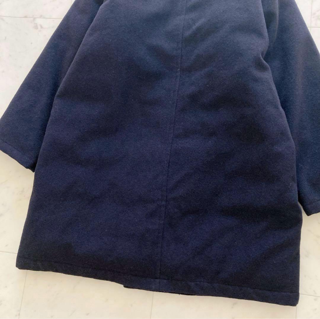 ダントン　レイビームス　モッサノーカラーダウンコート　ネイビー　36