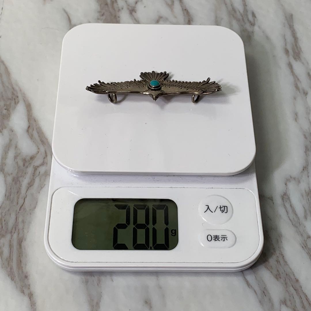 美品 SAAD イーグル ターコイズ ペンダントトップ シルバー925 刻印